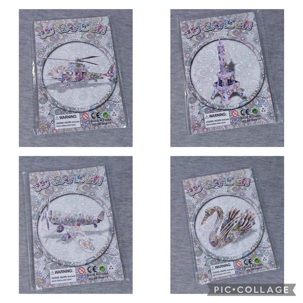 *FREE with any $40 purchase 3D Colouring Puzzle Models- Set B